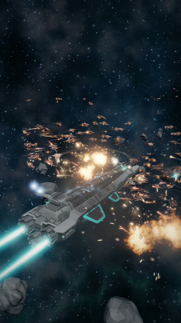 A kitbashed warship